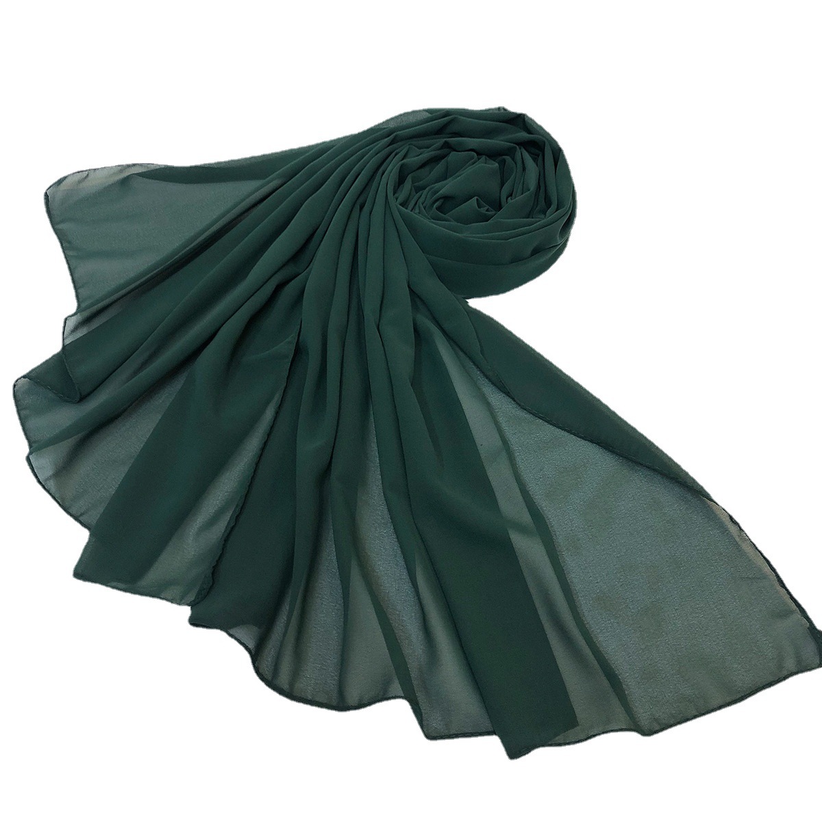 New Exclusive for Cross-Border Fashion Wild Classic Solid Color Chiffon Scarf Shawl Factory Wholesale