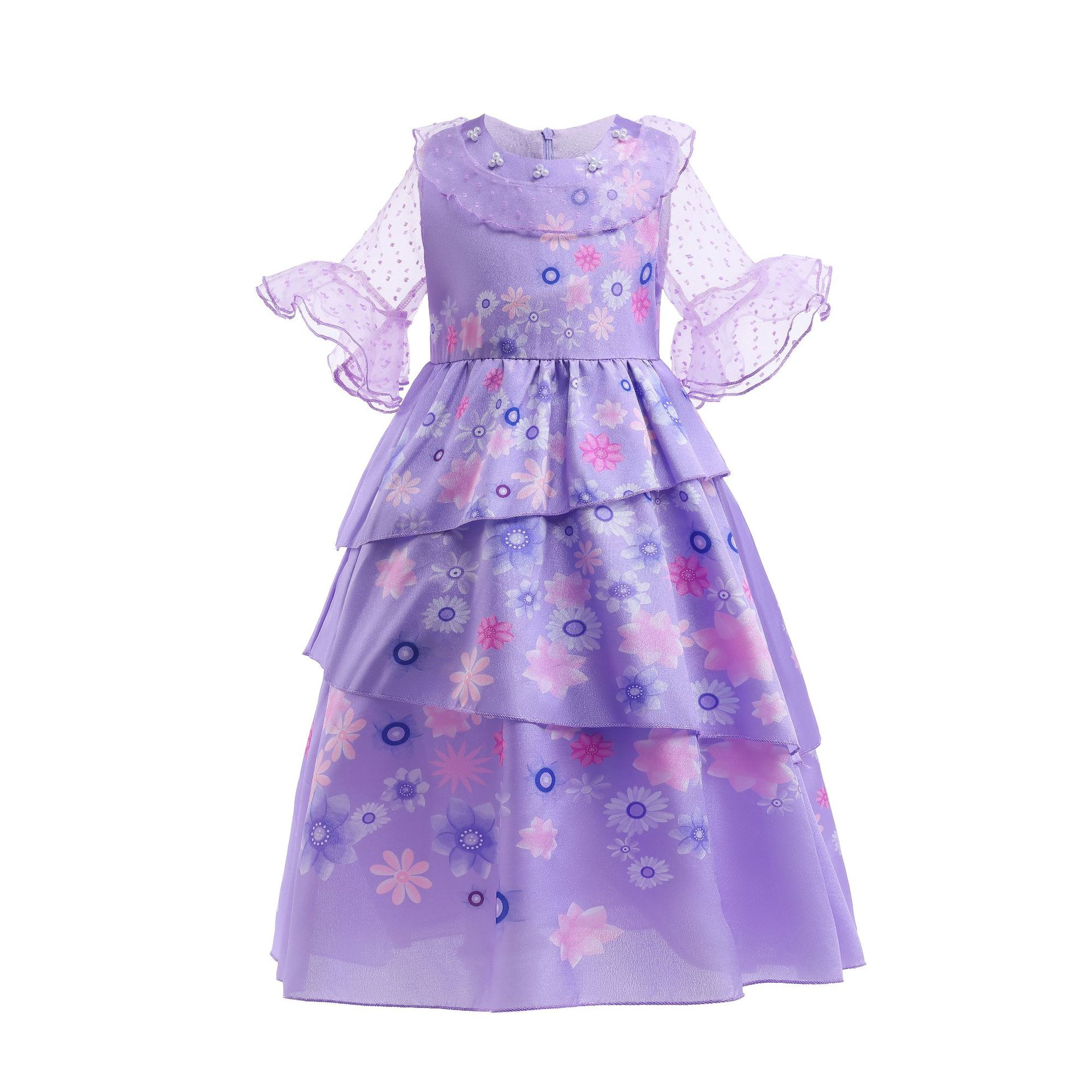 紫色公主裙图片