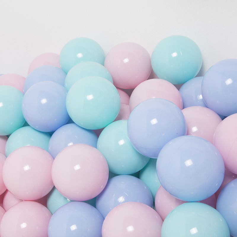 马卡龙海洋球海洋球池批发厂家直销波波球彩色球加厚塑料玩具球