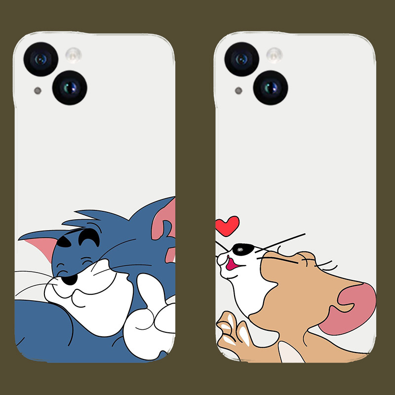 适用情侣猫和老鼠汤姆杰瑞手机壳苹果oppo小米三星华为iphone15p