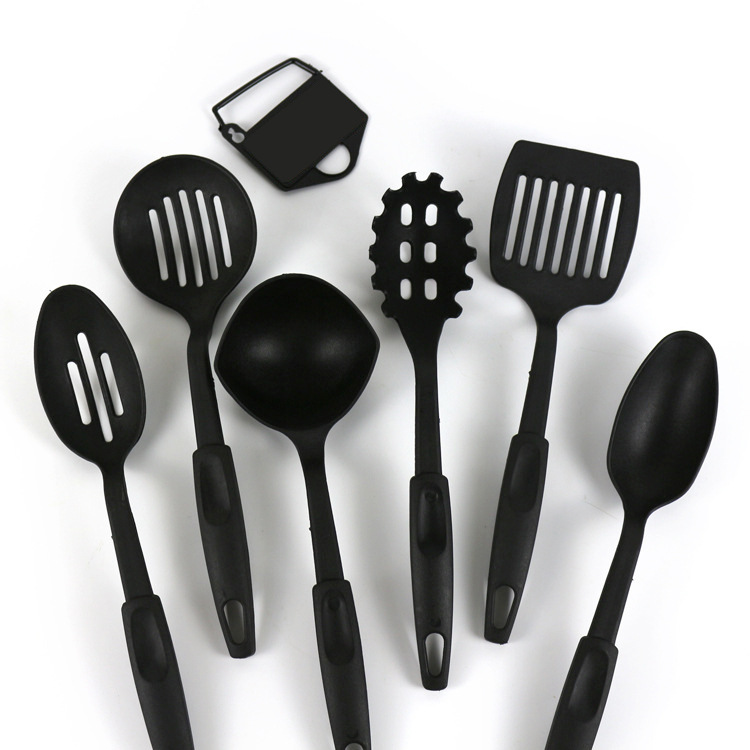 Small 6-Piece Nylon Kitchenware Plastic Non-Stick Pan Soup Spoon and Spatula Set Kitchenware Set