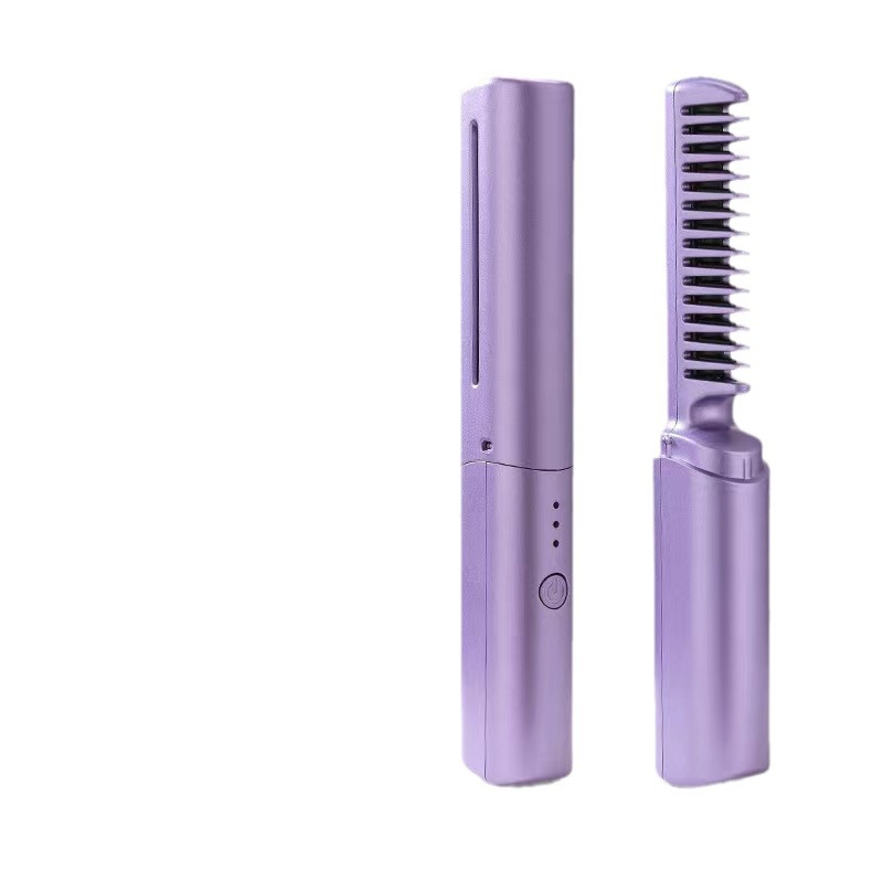 Lazy Straight Comb Mobile Hair Straightener Mini Usb Charging Portable Travel for Curling Or Straightening Mobile
