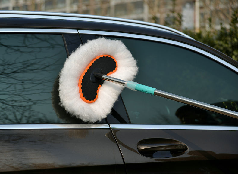 洗车拖把专用刷车刷子软毛长柄伸缩非纯棉不伤汽车用擦车冼车工具