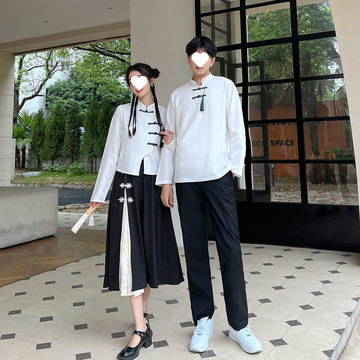 班服中国风汉元素初中生复古演出套装民国风拉拉队合唱学生校服潮