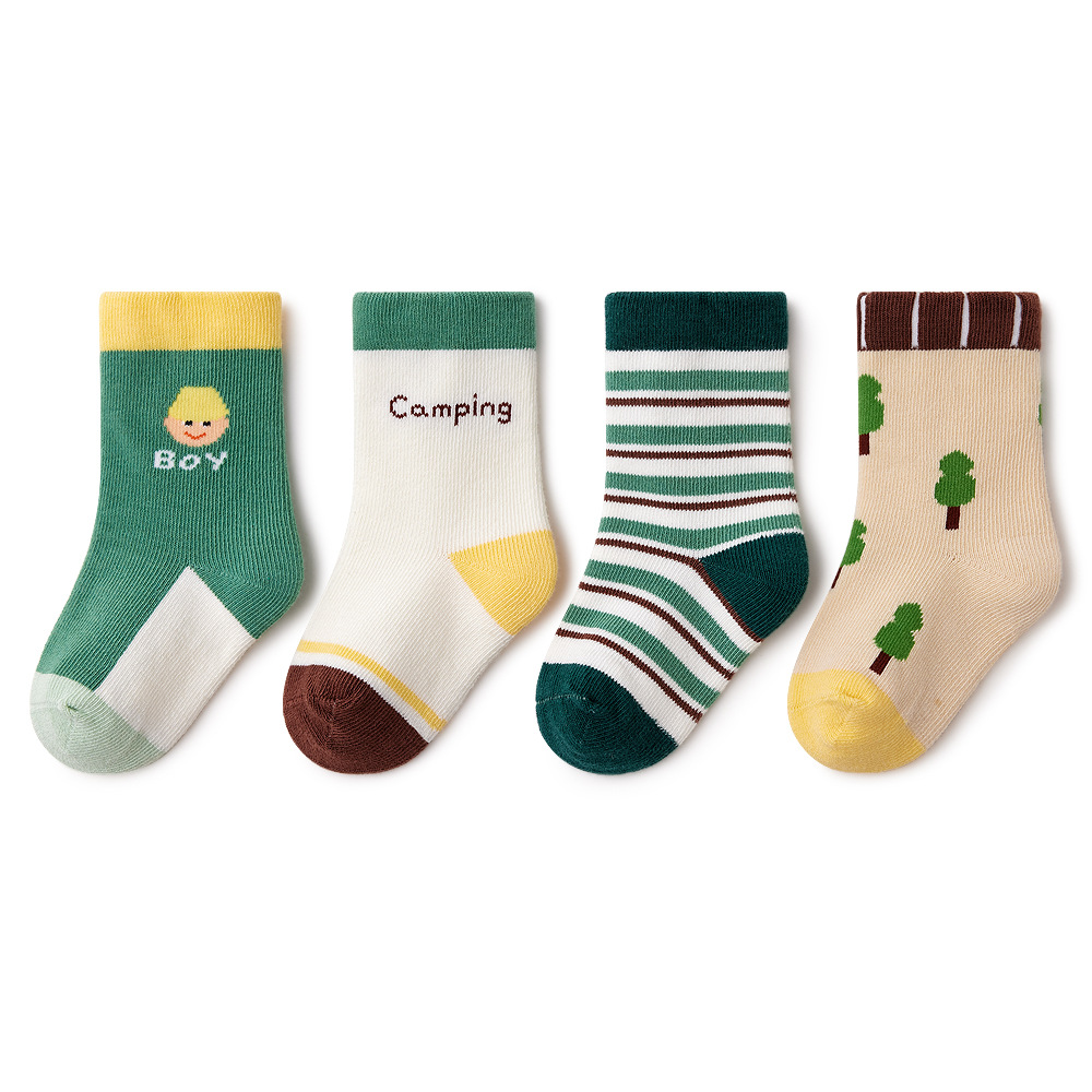 Baby & Kids Socks, 2023 Spring, Short Socks - Cute Pattern