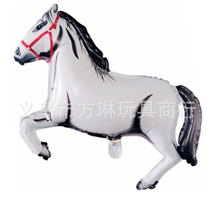 Horse Theme Party Decoration Balloon Shape Horse Aluminum Film Balloon Cowboy Party Birthday Party Decoration Balloon