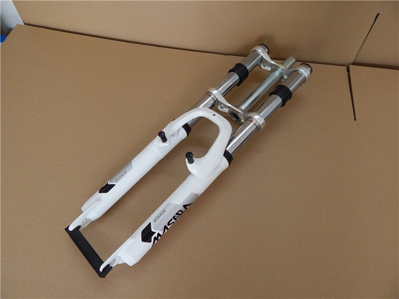 zoom信隆620dh双肩避震前叉铝合金肩铁腿碟刹v刹26寸山地车前叉