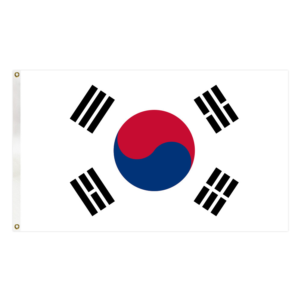 90*150cm韩国国旗厂家现货批发 3*5ft涤纶旗子 跨境货源批发