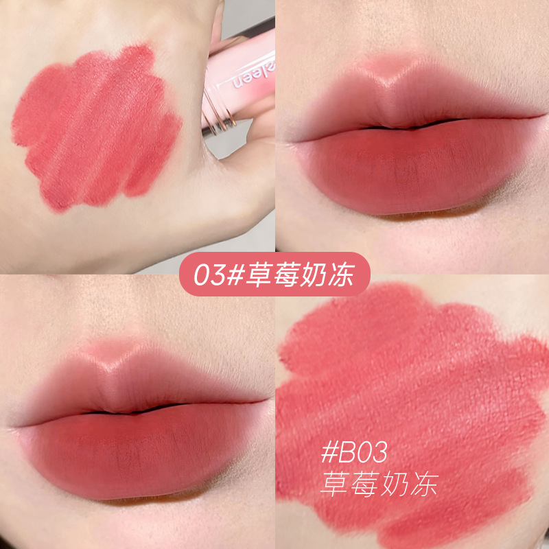 Kobeleen Iced Tea Transparent Lipstick Velvet Matte Matte White Color Natural Nude Wholesale Generation Lipstick