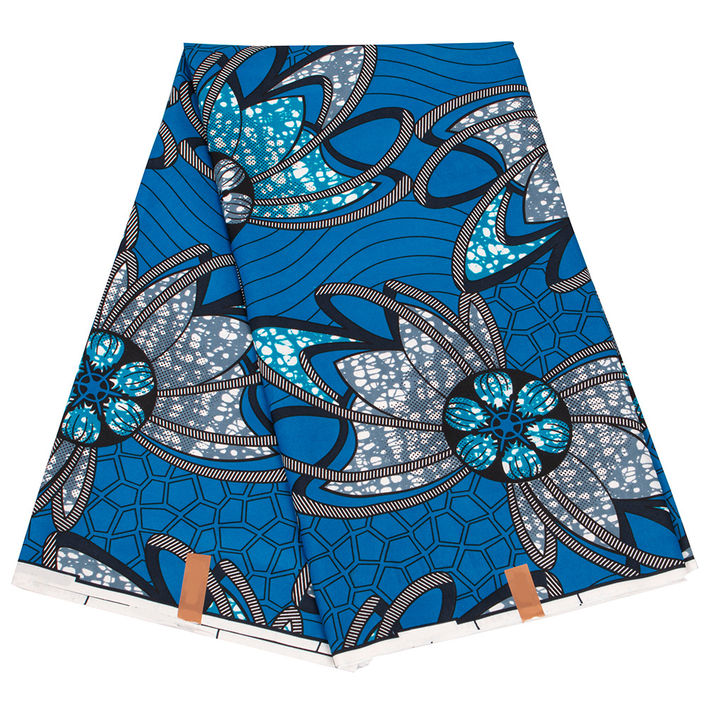 1件代发非洲民族蜡染印花面料双面渗透印花涤非洲蜡染布fp6474