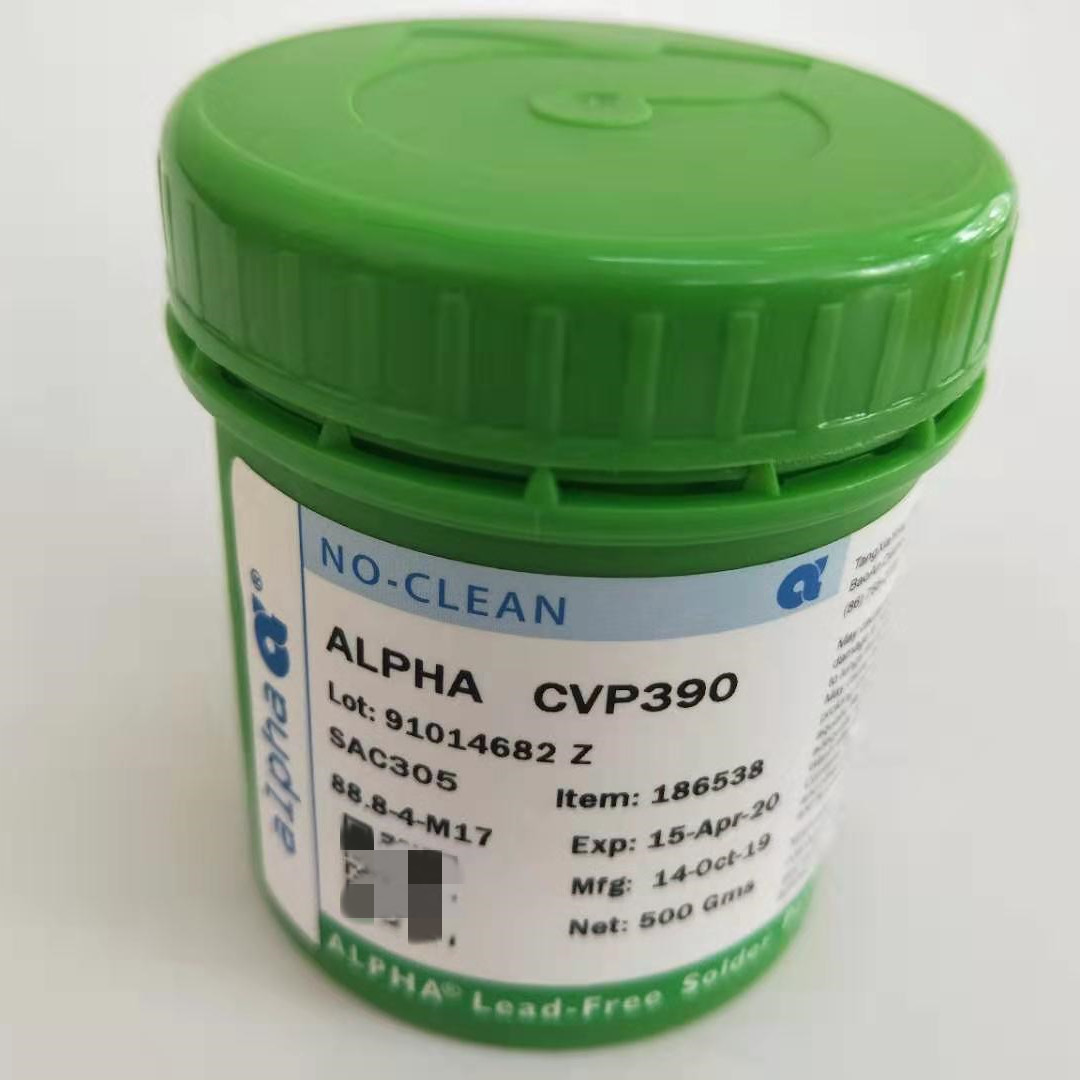 原装阿尔法锡膏 cvp-390阿尔法无卤焊锡膏阿尔法sac305含银焊锡浆
