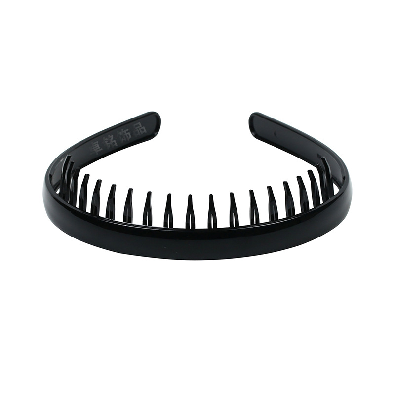 Zhuo Ming Toothed Thick Headband European Korean Super Hot Non-Slip Hair Fixer Versatile Headband Plastic Resin Hair Accessories