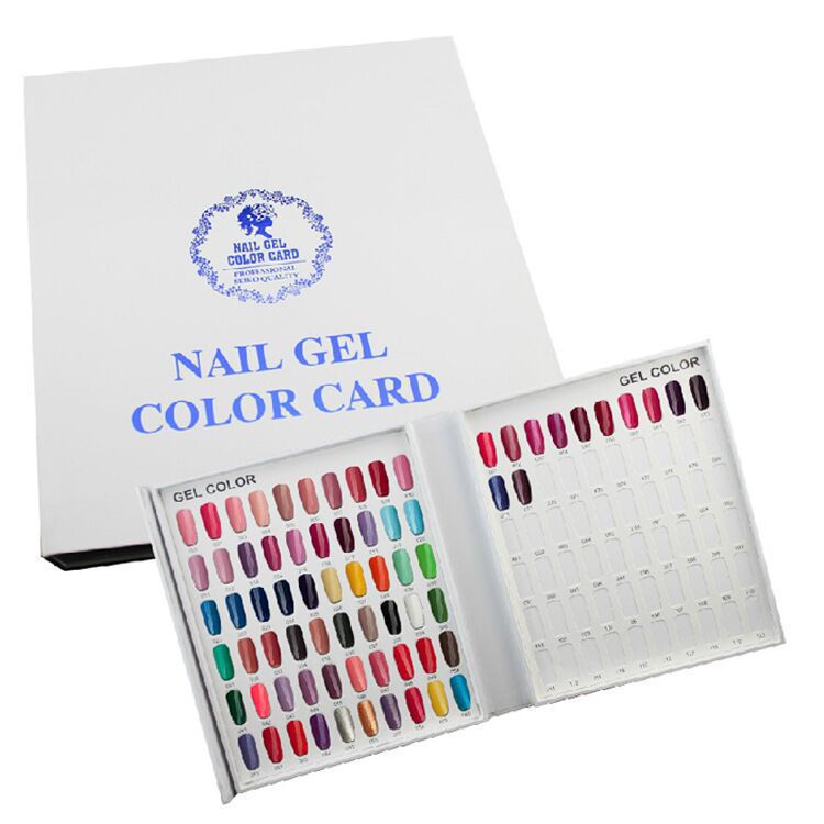 Gel Nail Polish Color Display Box Color Album Book 216 Color High-End Salon for Nail Beauty Shop Sample Card Wholesale