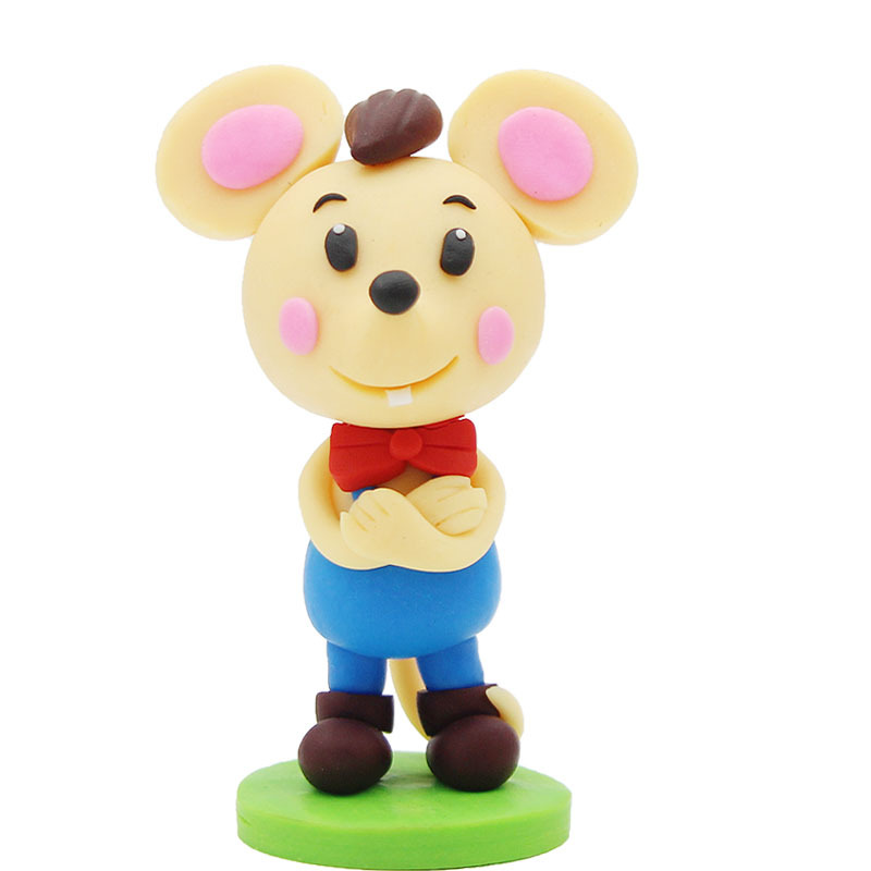 手工制作陶泥摆件原版生肖鼠新年礼物儿童玩具馈赠佳品景区货源