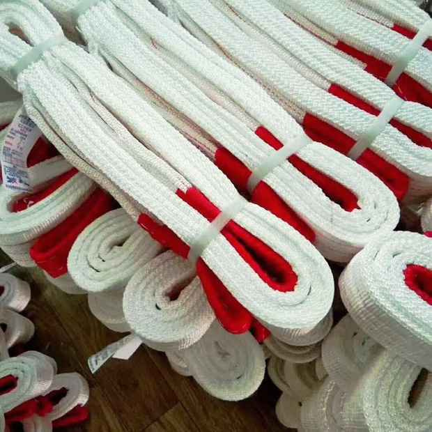 定制扁平吊装带国标四倍加厚起重吊带3吨5吨拖车绑带工业吊车吊带