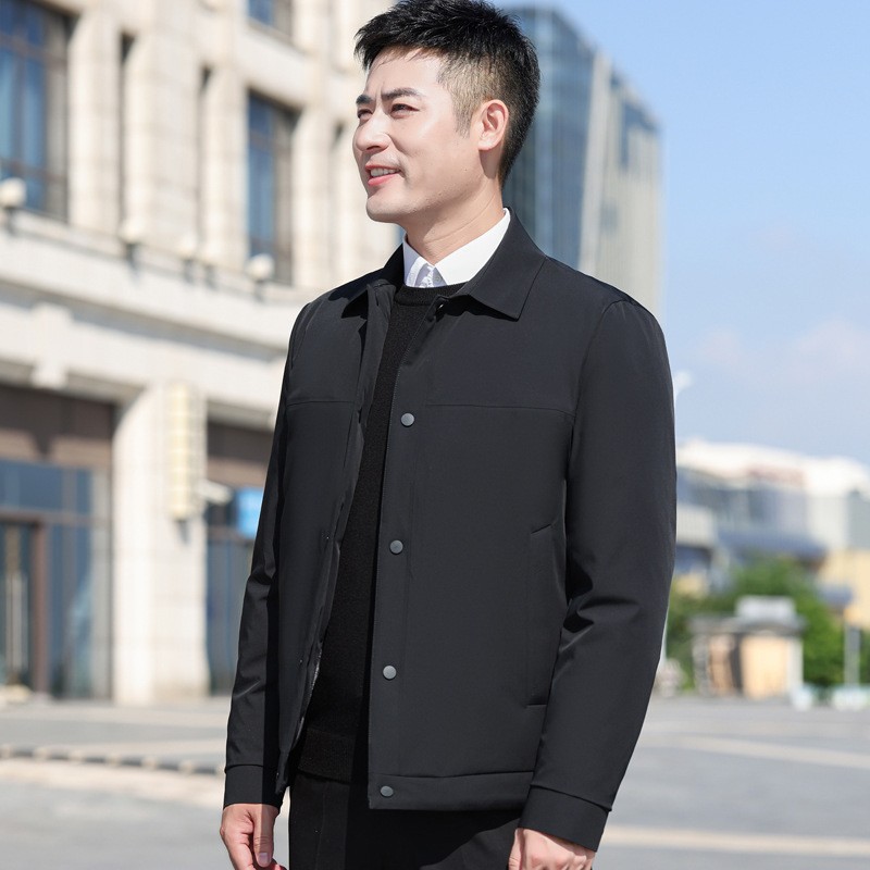 高品质菱形格秋冬季羽绒服男90白鸭绒加厚保暖外套潮流百搭休闲