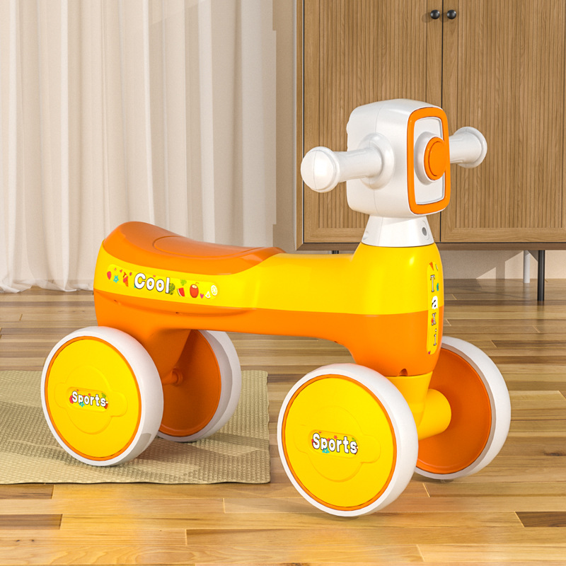 Balance Bike (for Kids) No Pedal Baby Walker Car Luge 1-5 Years Old with Light Music Baby Walker