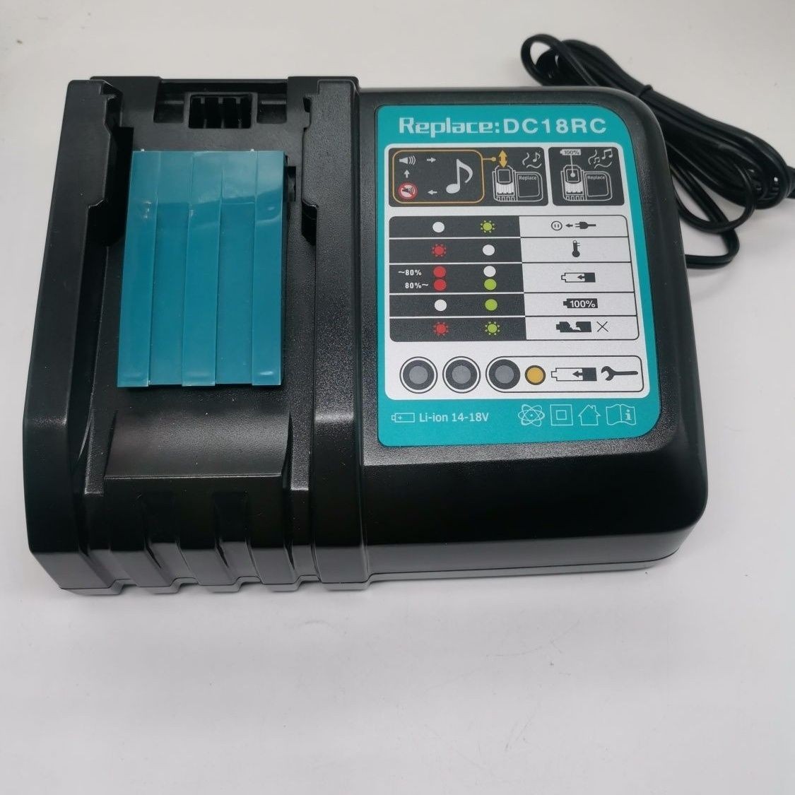 适用牧田18v锂电池bl1830bl1840b手电钻吸尘器makita充电器dc18rc