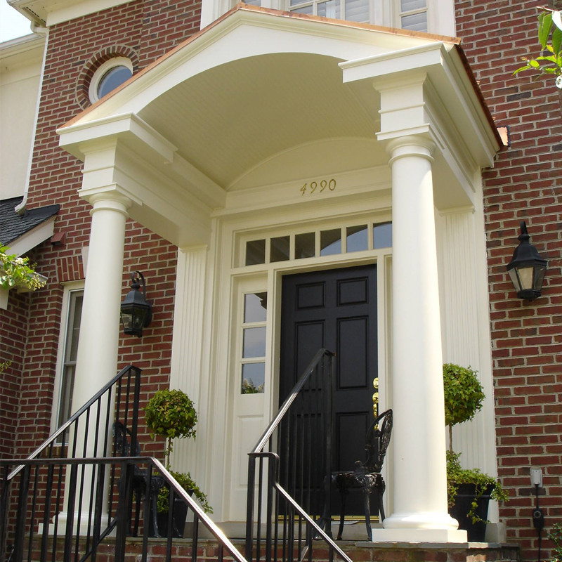 白色玻璃钢罗马柱北欧酒店别墅咖啡馆装饰圆柱罗马柱批发