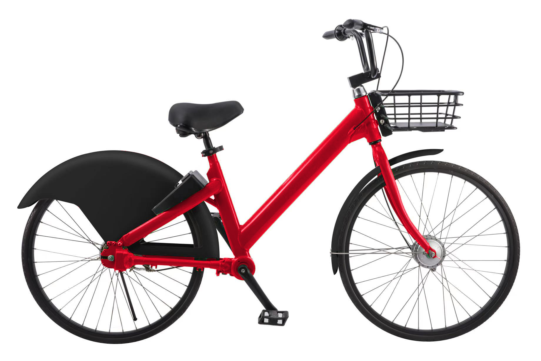 0成交0辆tdjdc传动轴自行车 无链条自行车 免充气轮胎 一体轮共享单车