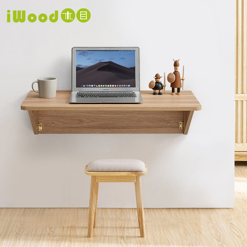 可折叠挂墙电脑桌书桌壁挂 隐形墙上壁挂式折叠桌墙面墙壁桌板
