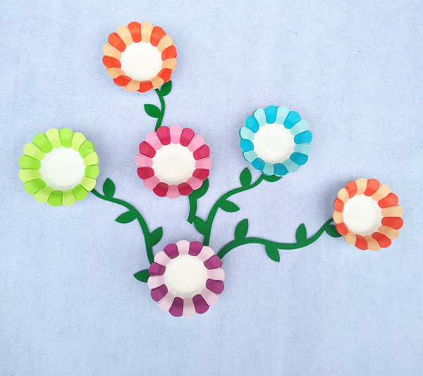 幼儿园手工花边纸盘diy创意绘画美术材料照片背景墙环境布置装饰