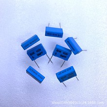 较正电容 BMPP 824K450V  蓝色P=15MM  0.82UF/450V 南韩薄膜电容