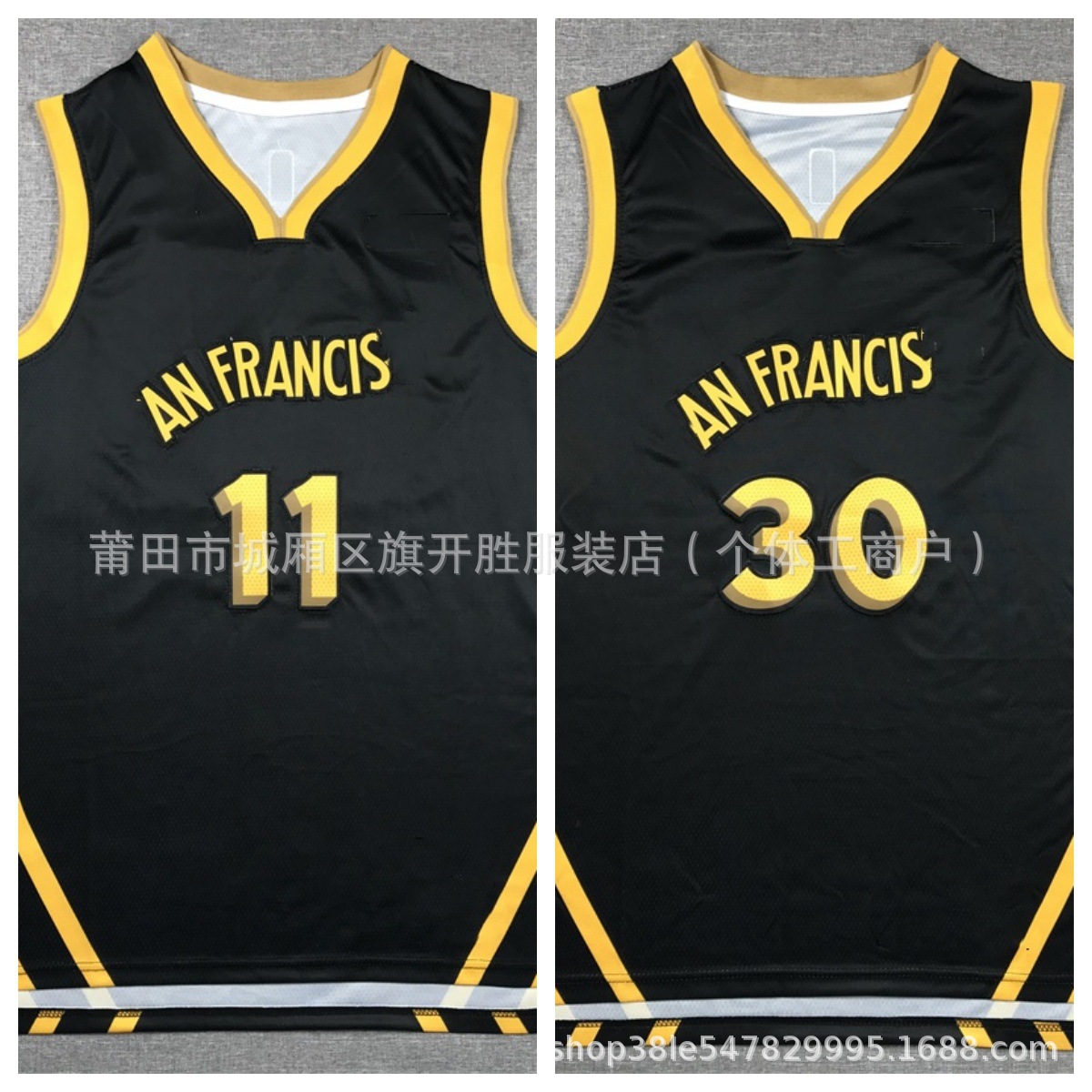 美式24赛季勇士队库里curry30号汤普森11号球服刺绣篮球衣城市版