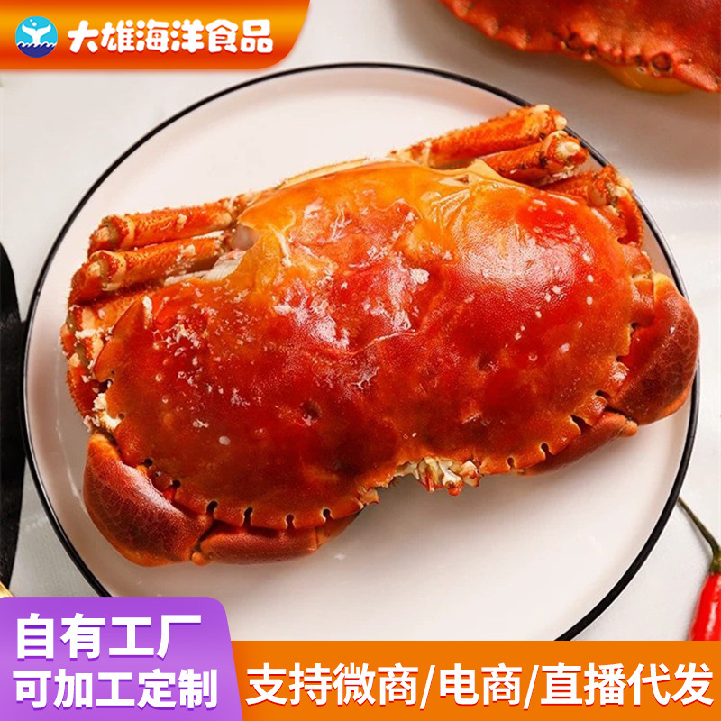 面包蟹鲜活熟冻特大黄金蟹黄道海鲜螃蟹珍宝大母蟹梭子蟹一件批发