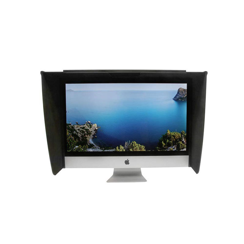 台式电脑屏幕显示器遮光板游戏设计修图2427英寸通用遮阳挡遮光罩