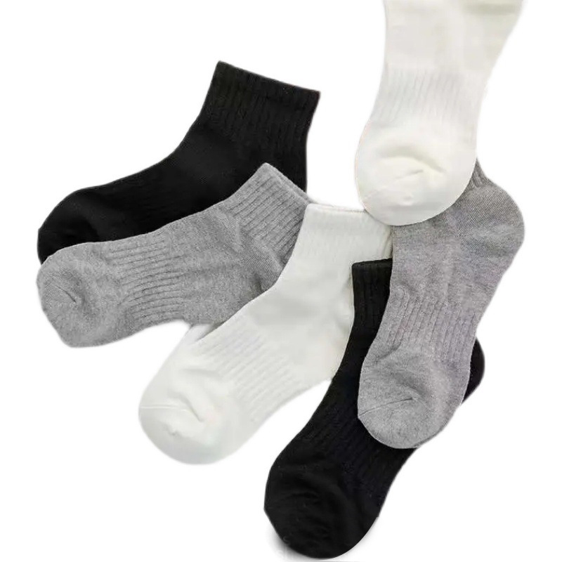 Japanese Pure Color Short Socks Male and Female Students Sports Light Tube Socks College Style Simple All-Match Lovers' Socks Cotton High Quality