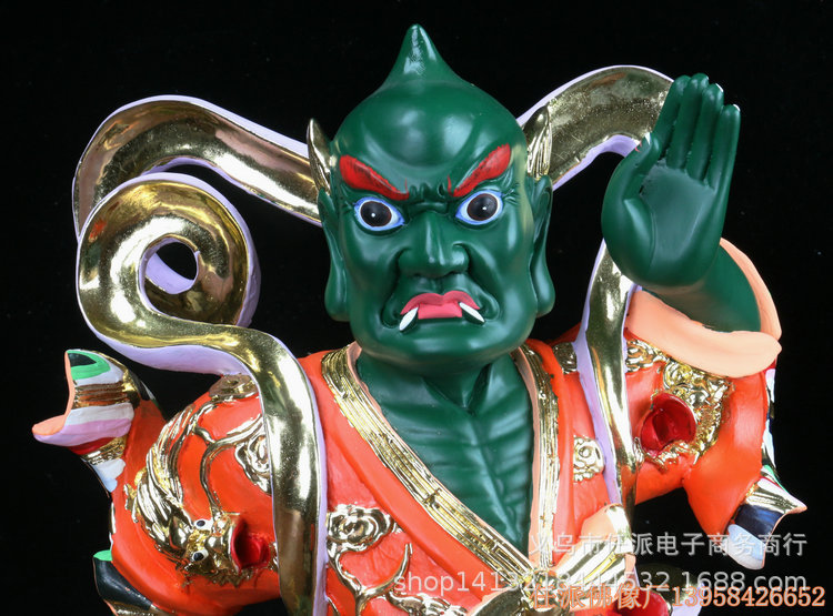 千里眼 顺风耳 16寸佛像厂家批发 道教神像家居摆件妈祖侍从佛教