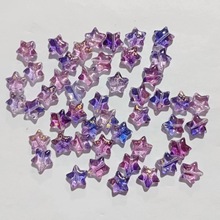 10*10五角星 diy饰品配件 手工制造古风捷克琉璃珠 水晶琉璃花瓣