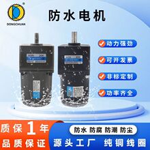 90W120W小型洗车防水减速电机单相三相变频220V/380V防水定速马达