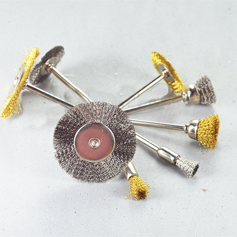 钢丝磨头/带柄钢丝磨头/带柄钢丝刷/带柄/杆平钢丝轮根雕打磨抛光