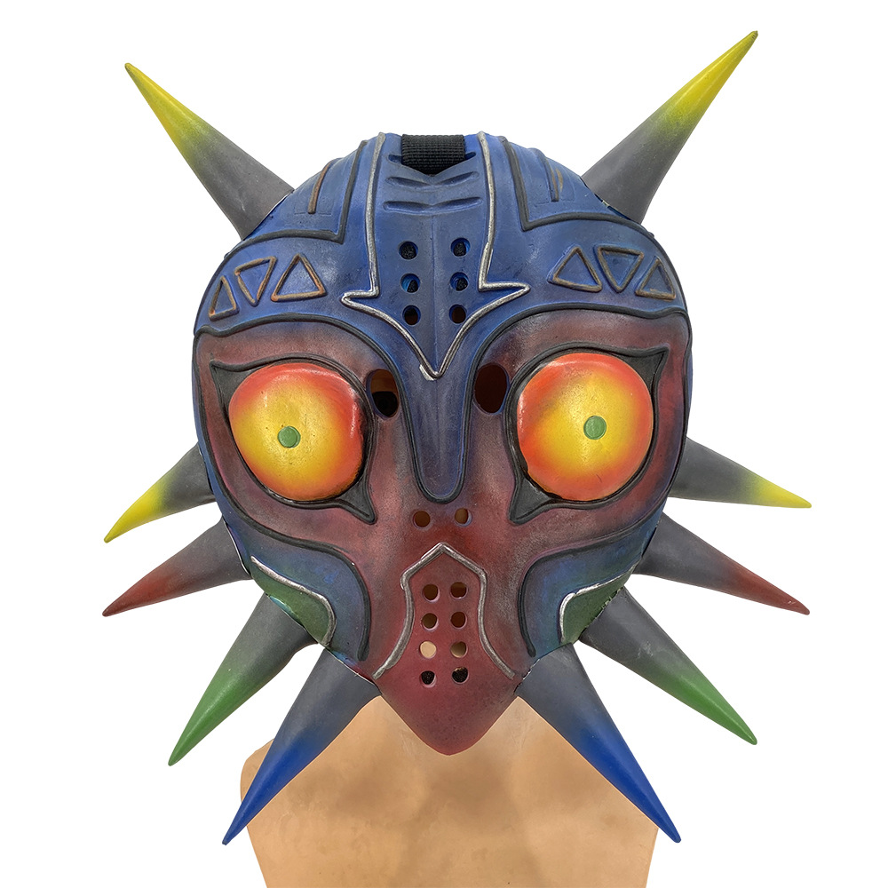 亚马逊热销款梅祖拉面具塞尔达传说荒野之息游戏周边乳胶半脸面具