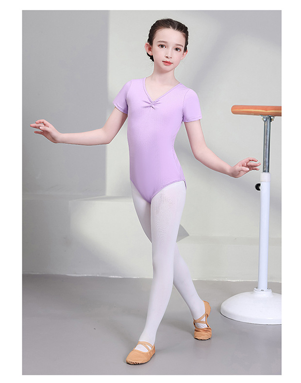 女童舞蹈服装儿童春秋长短袖练功服芭蕾形体考级服中国舞体操服