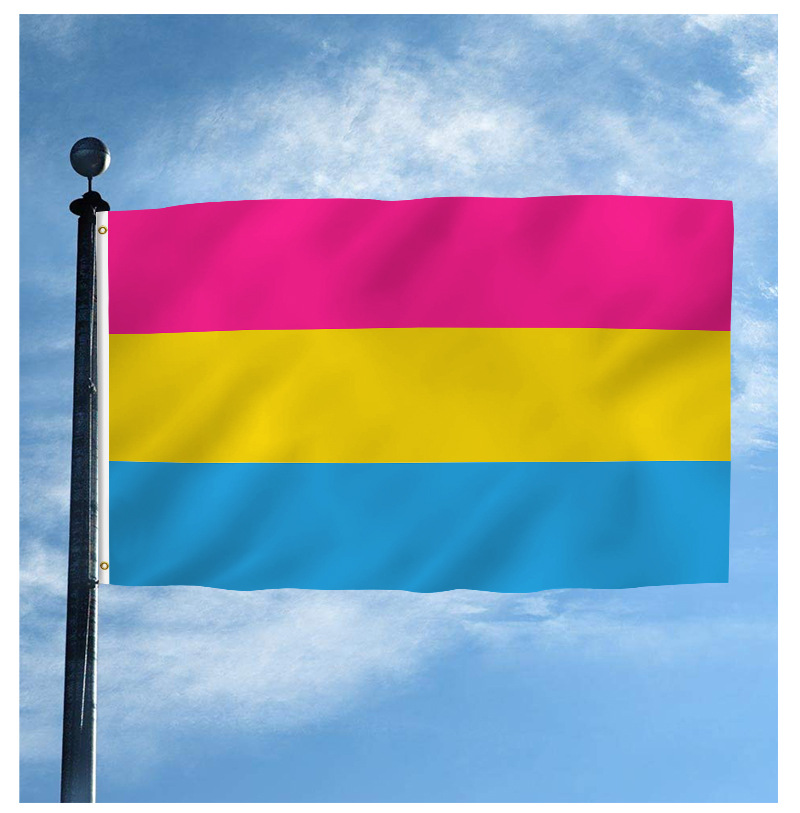 彩虹旗同性恋自豪旗帜美国旗子无性恋飘旗派对横幅跨境热卖