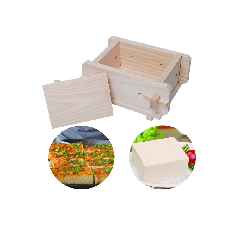 diy家用豆腐模具厨房用自制豆腐框工具木质豆腐盒做豆皮豆干模具