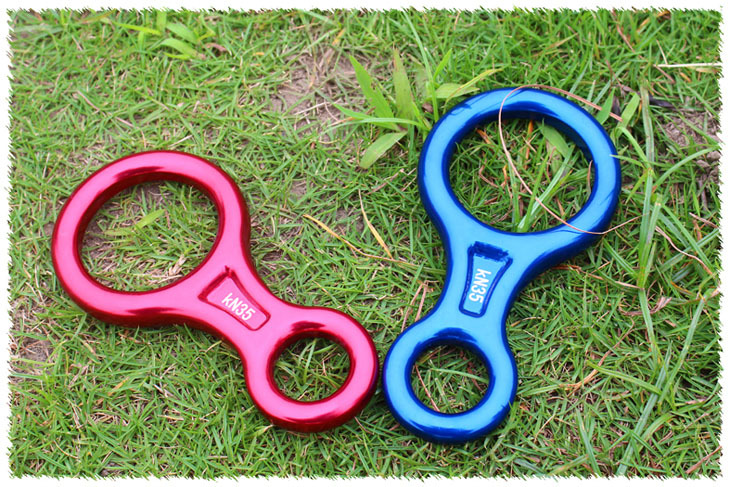 高强质轻航空铝8字环 户外逃生品 八字环 登山速降缓降器 推荐