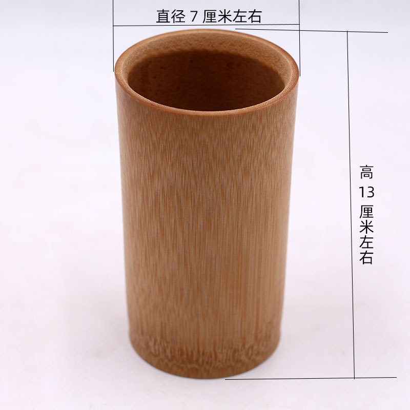 新款碳化小竹筒 拔火罐竹吸筒 竹制品牙杯喝水杯竹子工艺礼品批发
