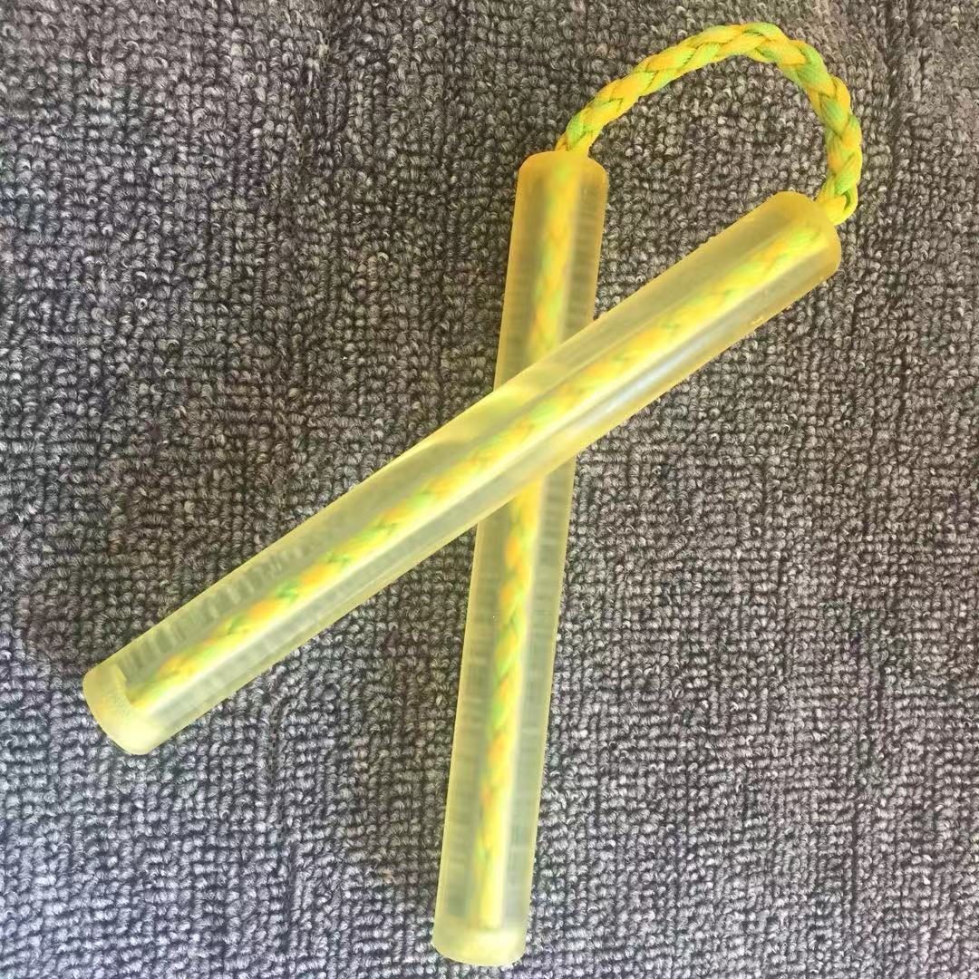 牛筋双节棍牛金体育牛津聚酯橡胶塑料尼龙海绵儿童韧性便携双截棍