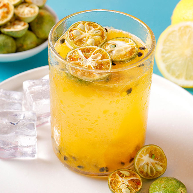 金桔柠檬百香果茶饮 直播带货夏季水润维c冷泡茶包装水果茶花茶