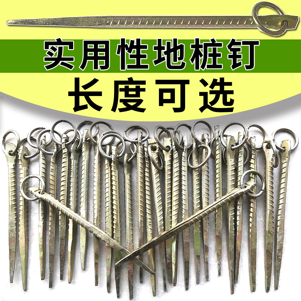 Long and Thick Large Dogs Supplies Breeding Cattle, Horses and Sheep Tent Greenhouse Thread Bolt Dog Pile Bolt Stake Underpinning Nail