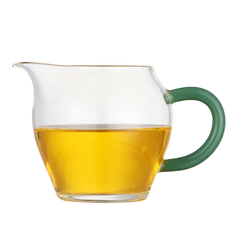 Heat-Resistant Exquisite Pitcher Kombucha Tea Utensils Tea Pot Green Tea Tea Glass Bottle Tea Cup Thickened Fair Mug