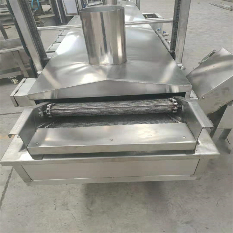 商用连续式薯片油炸机 干脆面方便面油炸设备 土豆条油炸流水线