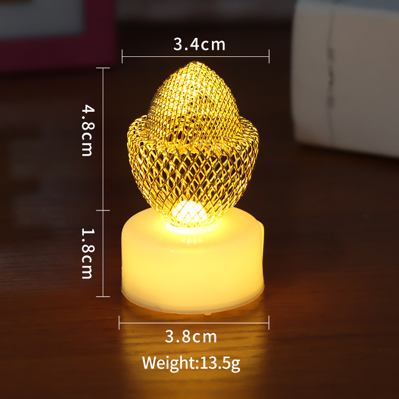 New Cross-Border Hot Selling Wrought Iron Candle Light Morocco Tennis Lamp Wish Proposal Candle Light Pineapple Lamp Wholesale