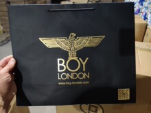 boy London 纸袋子 烫金 手提袋 购物袋