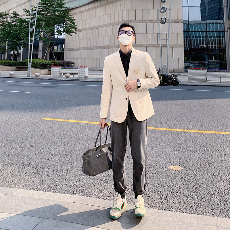 jy轻熟穿搭 西服外套上衣帅气潮流2020秋冬季新款西装男韩版休闲