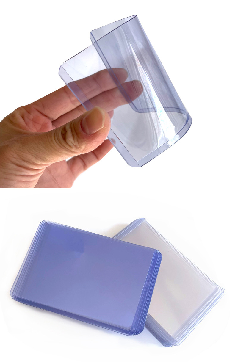 硬胶套b8横版加厚40丝透明工作证专辑小卡保护套pvc小卡套批发